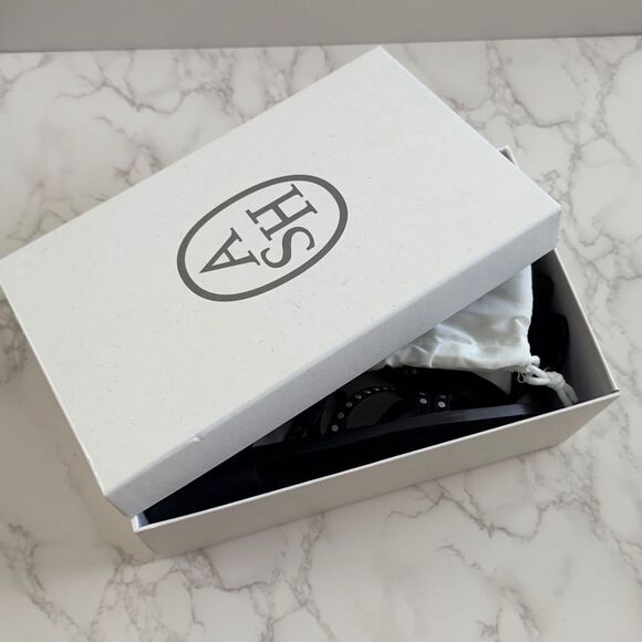 ⭕️ Ash Moon Black Studded Sandals with Edgy Design Suede 39 9 - Picture 7 of 7